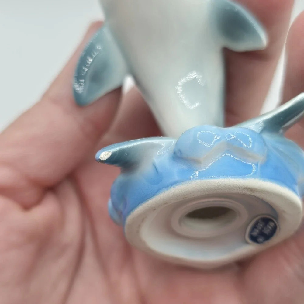 Vintage Whale Salt and Pepper Shakers 1950s/1960s Japan Kitschy Anthropomorphic